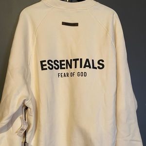 Fear of God Essentials Crewneck Sweatshirt “Cream” Large